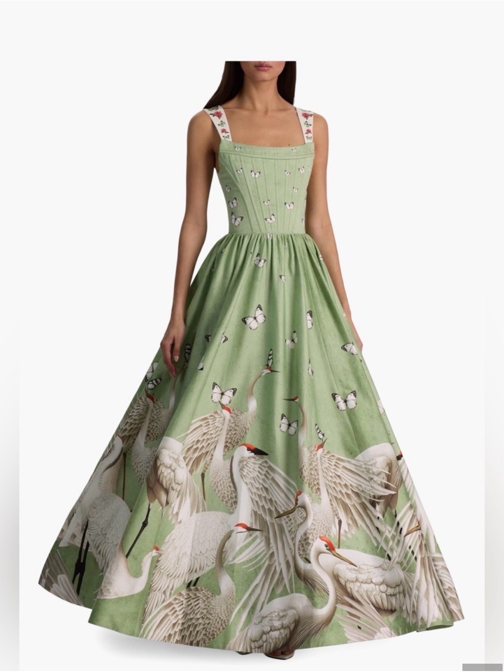 ALICE + OLIVIA
Guinevere Stretch-Cotton Bustier Maxi Dress - Picture 3 of 5
